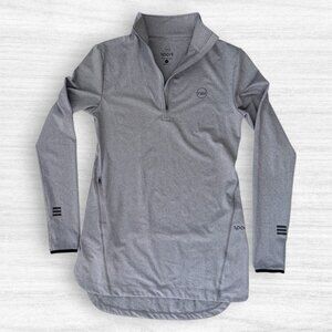 VEIL Spark Half Zip Athletic Pullover Gray Performance Running Workout Top